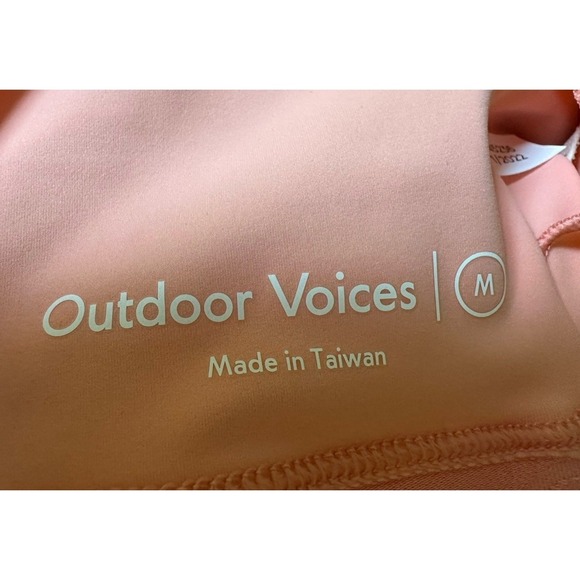 Outdoor Voices One Shoulder Dress Medium Nectarine Dijon Colorblock NWT - Picture 9 of 9